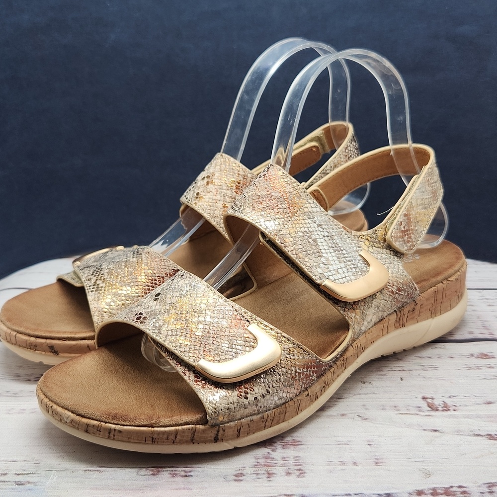 Patrizia by Spring Step Tadeo Beige Python Sandal… - image 2